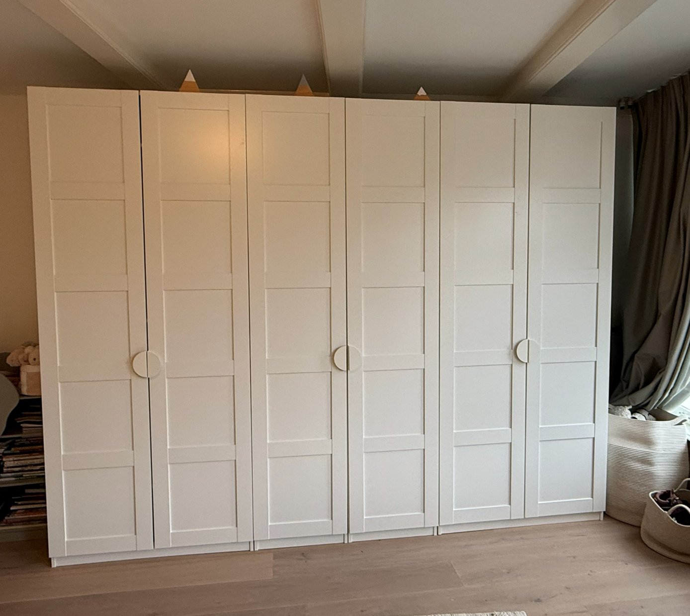 Three-Section Wardrobe